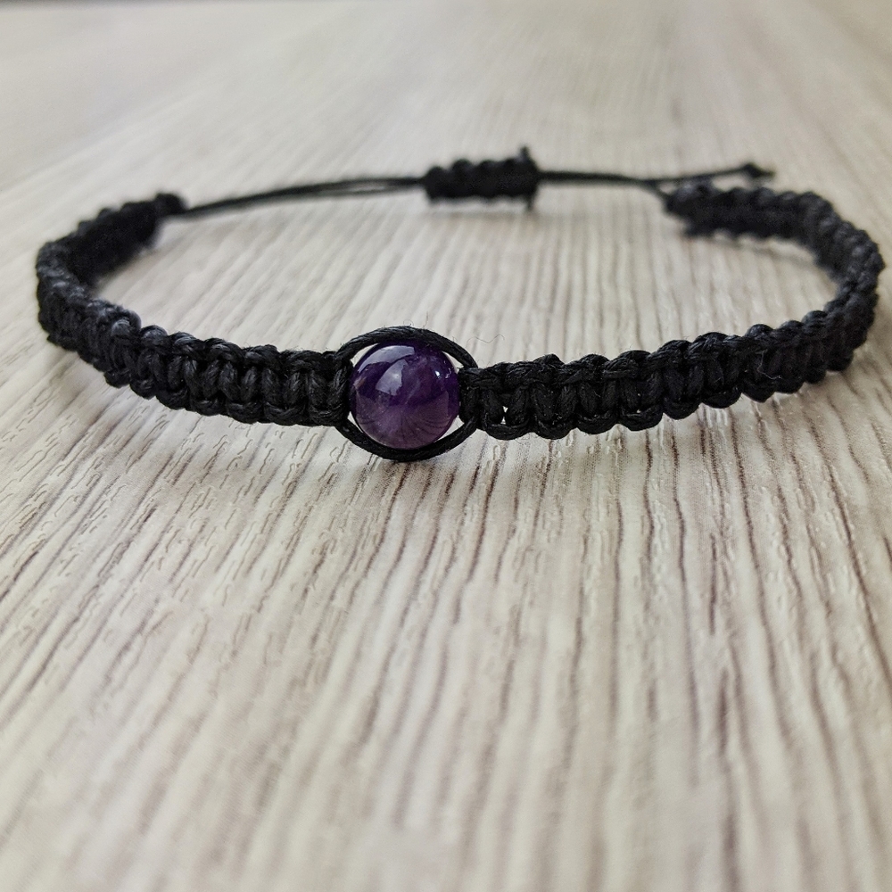 Amethyst 8mm Handmade Bracelet